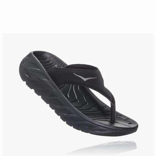 Hoka One One ORA RECOVERY FLIP Sandals For Women India Black IN-2641